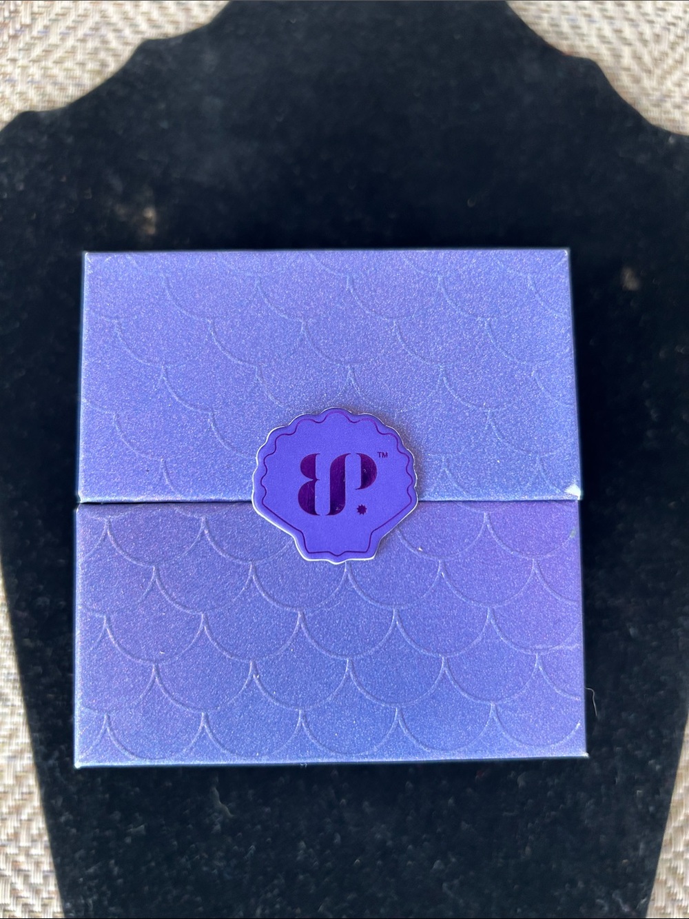 Bomb Party Phantom Lure Amethyst Cubic Zirconia 2 set earrings Hematite plating - Picture 3 of 7